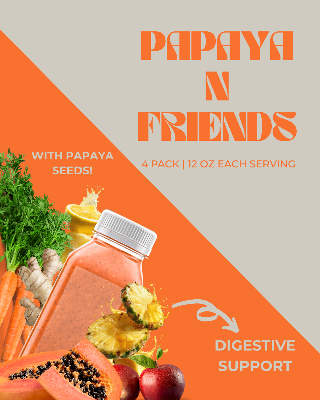 Papaya N Friends 4 Pack